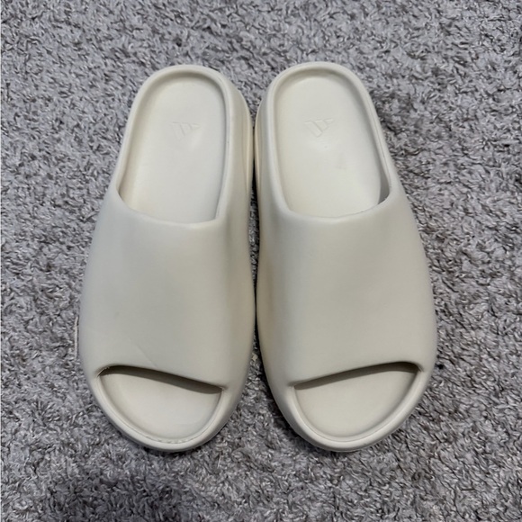 Adidas Kids Off-White Slippers